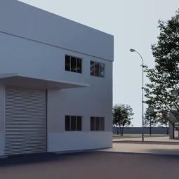 One of the 4th entrances for each industrial premises